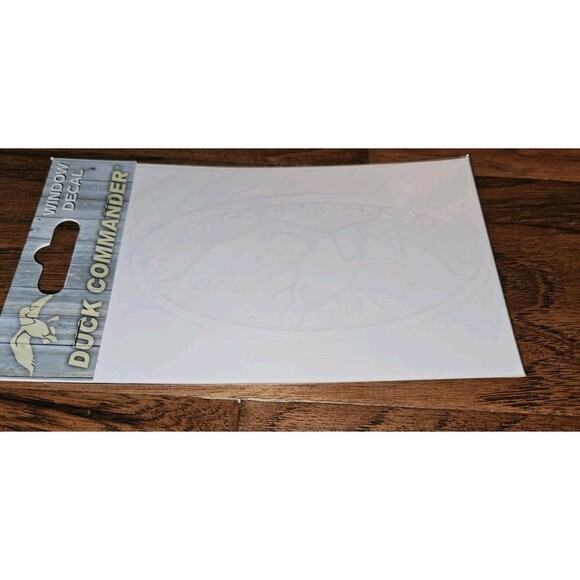 Duck Commander Dynasty Logo Window Decal Stickers Hunting New In Package White - Picture 1 of 7